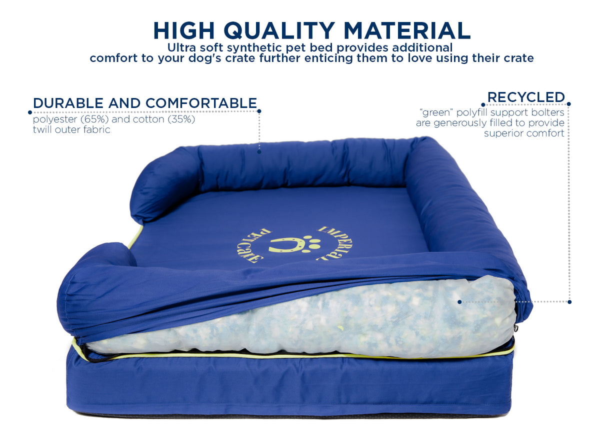 Extra Large Imperial Dog Bed Blue Imperial Pet Care