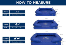 Load image into Gallery viewer, Large Imperial Dog Bed - Blue
